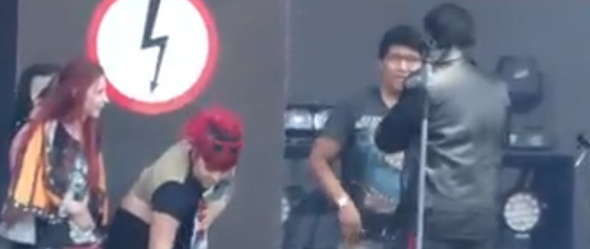 Watch Marilyn Manson Make Fan Take Avenged Sevenfold Shirt Off During Live Show