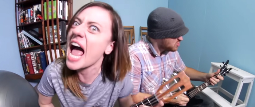 Rob Scallon & Sarah Longfield Reunite For Ukulele Cover Of Slayer's "Piece By Piece"