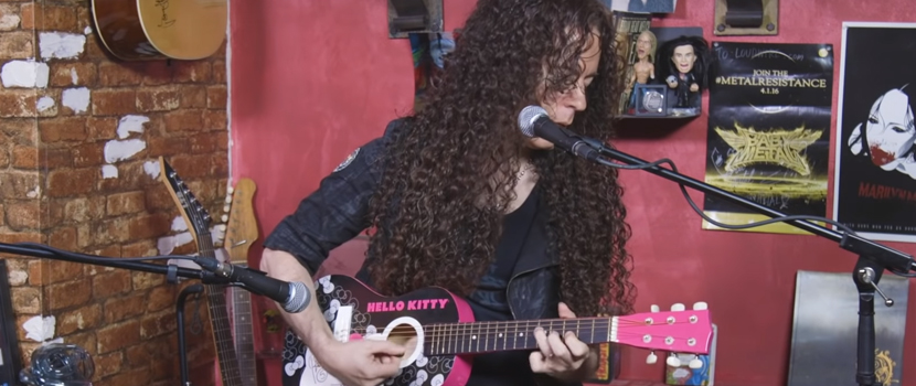 Let Marty Friedman Serenade You On A Hello Kitty Acoustic Guitar