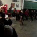 Watch A Moshing Santa Smack Up The Singer Of Deathcore Band Smack'd Up At Sacramento Show