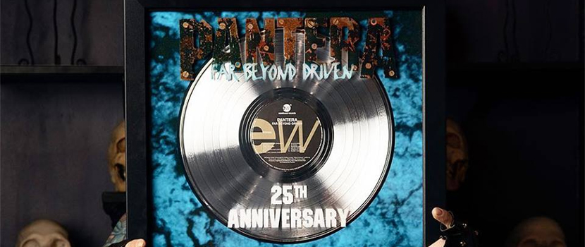 Pantera Selling Personalized "Far Beyond Driven" 25th Anniversary Platinum Plaques