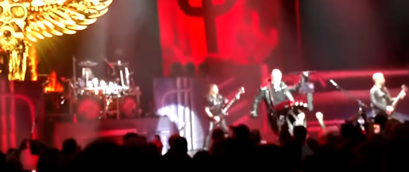 Watch Judas Priest's Rob Halford Kick Phone Out Of Fan's Hand During Rosemont, IL Show