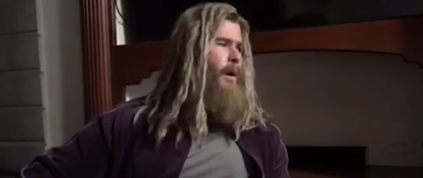 Actor Chris Hemsworth Takes On Nine Inch Nails' "Hurt" As 'Fat Thor' On 'The Tonight Show With Jimmy Fallon'