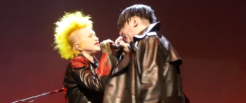 Watch Marilyn Manson & Cyndi Lauper Perform "The Beautiful People" Live