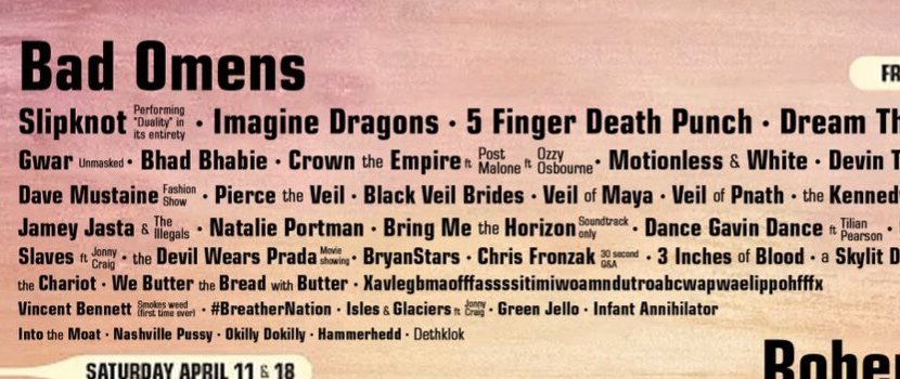 This Fake Metal 'Coachella' Admat Is Actually Kind Of Great