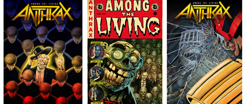 Anthrax "Among The Living" Graphic Due Next Year, Rob Zombie, Corey Taylor, Gerard Way & More Involved