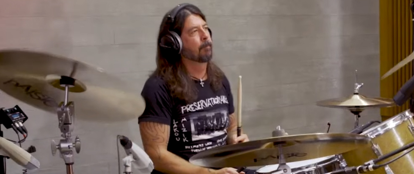 See Dave Grohl Join The Bird And The Bee For "Little Drummer Boy" Cover On 'Jimmy Kimmel Live!'