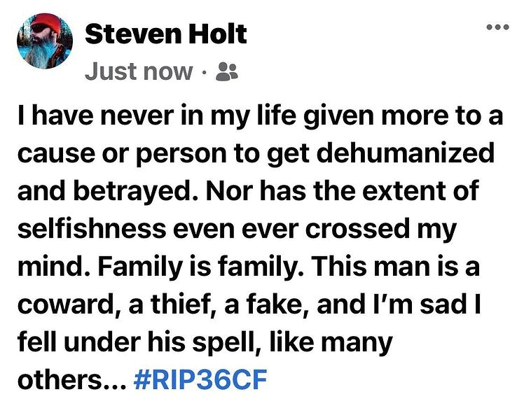 Steven Holt On 36 Crazyfists