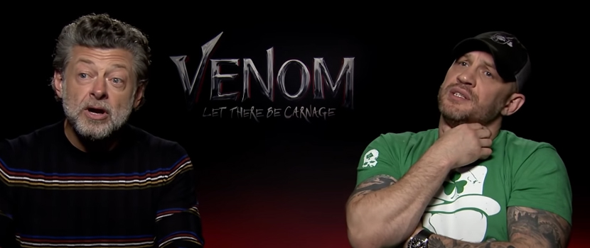 Watch 'Venom: Let There Be Carnage' Star Tom Hardy & Director Andy Serkis Play 'Venom Symbiote Or Death Metal Band?'