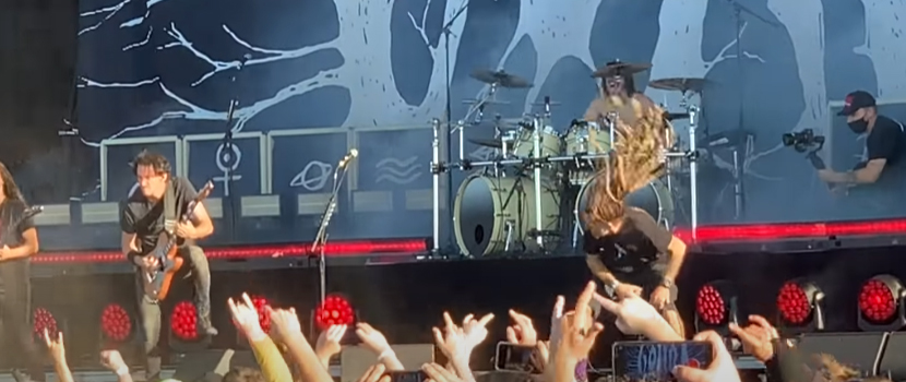 Watch Lamb Of God's Randy Blythe Join Gojira For "Backbone" At 2021 'Knotfest Iowa'