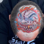 H2O's Toby Morse Got A Huge Tattoo Of Madball's Mascot On Top Of His Head