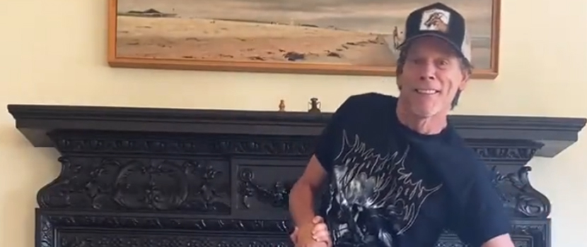 Kevin Bacon Seen Wearing An Immolation Shirt Amid A 'Footloose' Dance Routine