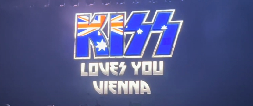 KISS Mistakenly Used An Australian Flag During Their Recent Show In Austria