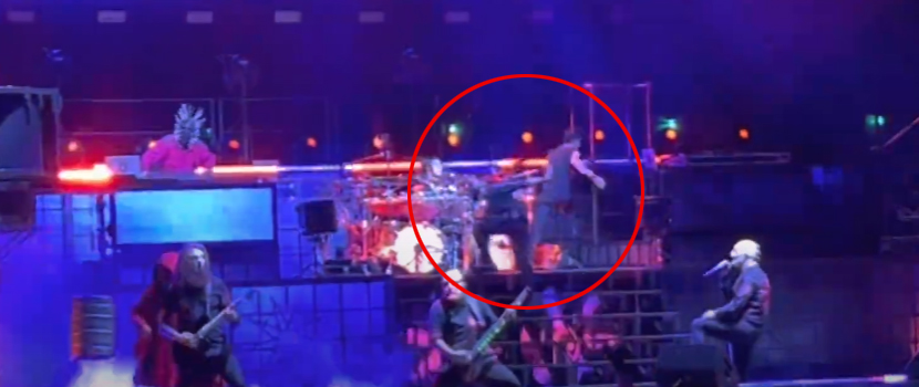Watch A Fan Rush The Stage At Slipknot's Recent Toronto, ON Show And Join Clown On Drums