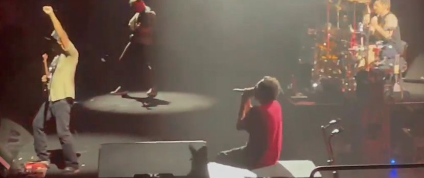 Rage Against The Machine's Zack de la Rocha Injures Leg At Chicago, IL Show, Finishes Set Sitting Down