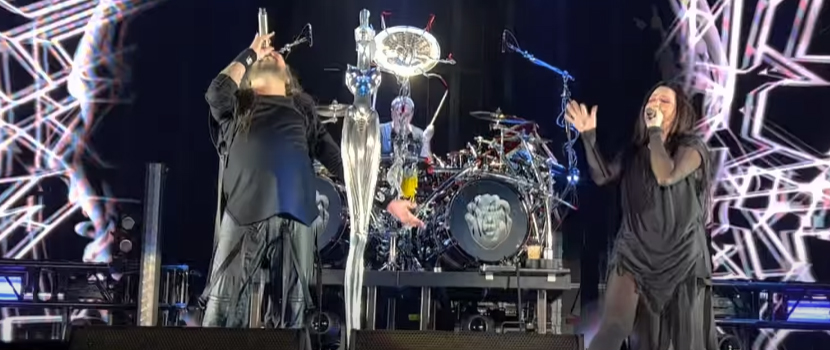 Watch Evanescence's Amy Lee Join Korn Onstage For "Freak On A Leash" In Denver, CO