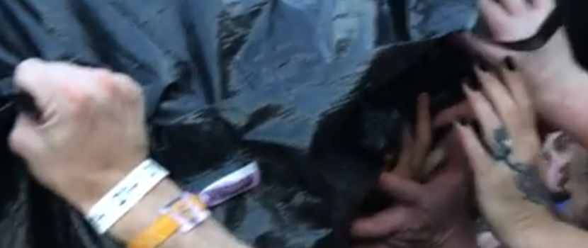 Watch AEW Wrestler Darby Allin Crowd Surf In A Body Bag During Ghostemane's 'Louder Than Life' Set