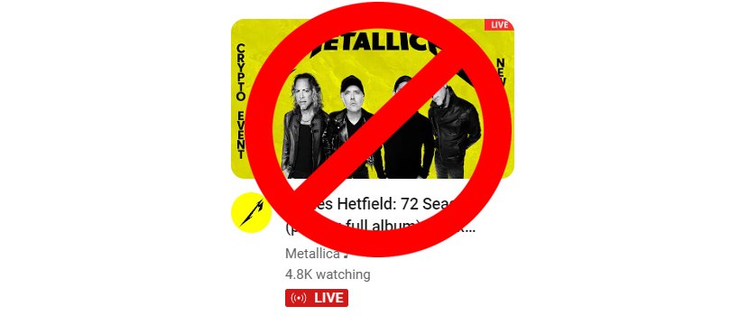 Metallica Comment On Recent Wave Of Crypto/Livestream Scams Targeting The Band's Fans