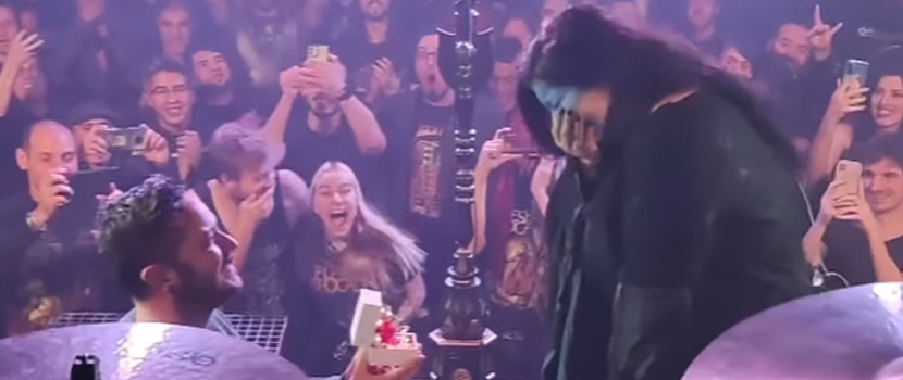 Fleshgod Apocalypse's Veronica Bordacchini Surprised With Marriage Proposal During The Band's Recent Show In Madrid