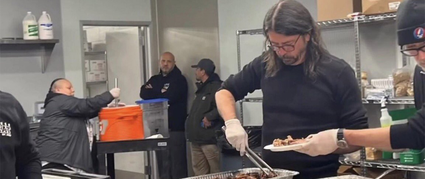 Foo Fighters' Dave Grohl Goes Viral For His Recent Charity Work Helping To Feed Some 500 People In Los Angeles
