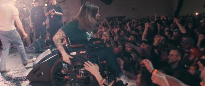Watch A Fan Stage Dive In A Wheelchair During Kublai Khan TX's 2023 'LDB Fest' Set