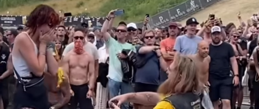 Watch A Death Metal Mosh Pit Marriage Proposal End In A Wall Of Hugs