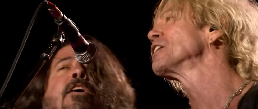 Watch Foo Fighters' Dave Grohl Join Guns N' Roses Onstage For "Paradise City" At 2023 'Glastonbury' Festival