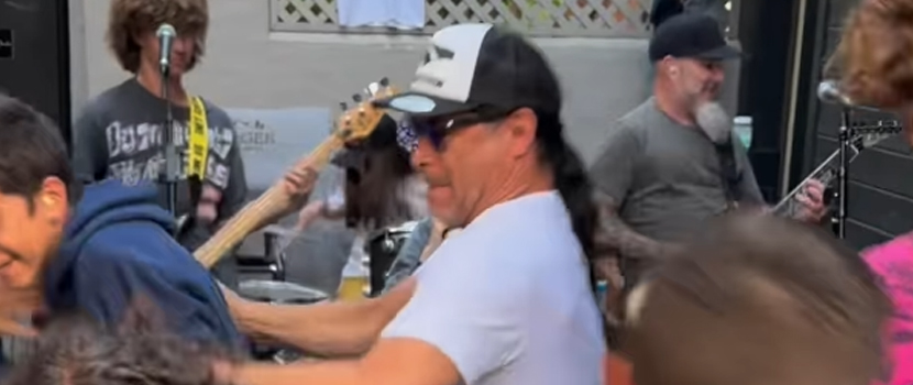 Watch Metallica's Robert Trujillo Circle Pit At A Birthday Party For The Son Of Anthrax Guitarist Scott Ian