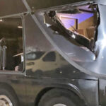 Obituary's Bus Struck By Car In Glasgow