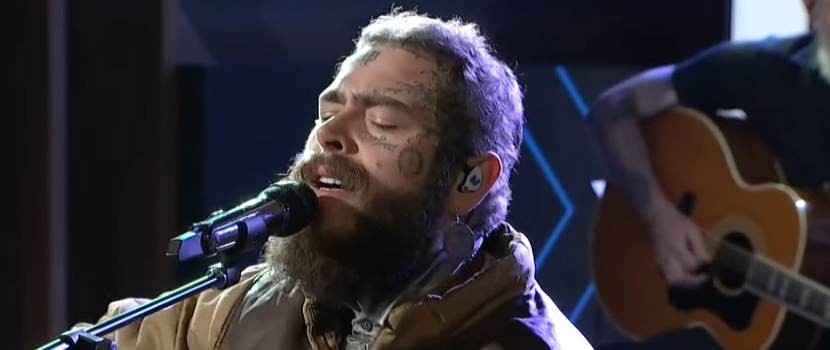 Watch Post Malone Cover Alice In Chains' "Them Bones" On 'The Howard Stern Show'