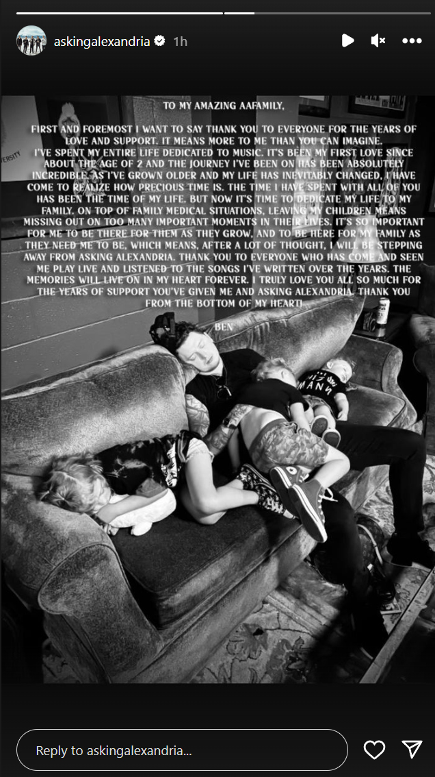 Ben Bruce Exit Statement