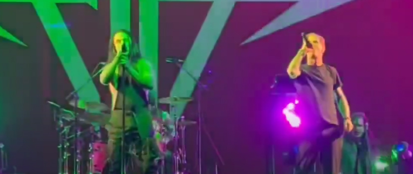 Watch Slipknot's Corey Taylor Join Falling In Reverse Onstage In Las Vegas For "Drugs"