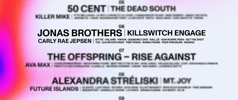 Killswitch Engage And Jonas Brothers Among Headliners For 2024 'Festival d'été de Québec'