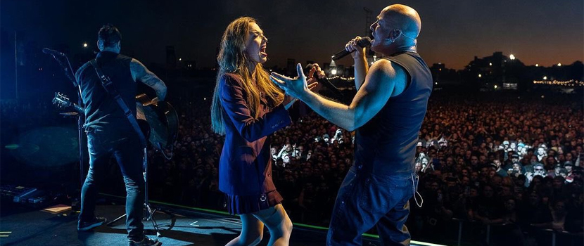 Watch Halestorm's Lzzy Hale Join Disturbed For "Don't Tell Me" At Melbourne 'Knotfest Australia' Date