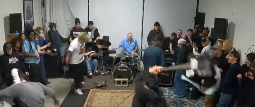 Watch Instruments Fly Through The Audience And Band Members Brawl At Recent XclocktowerX Show