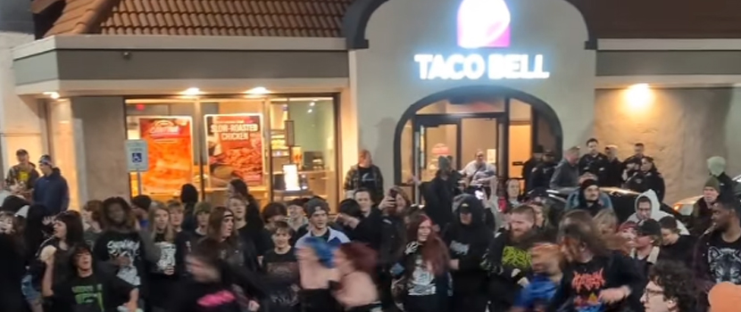 A Cleveland, OH Taco Bell Parking Lot Recently Became The Venue For A Guerrilla Hardcore & Metal Show