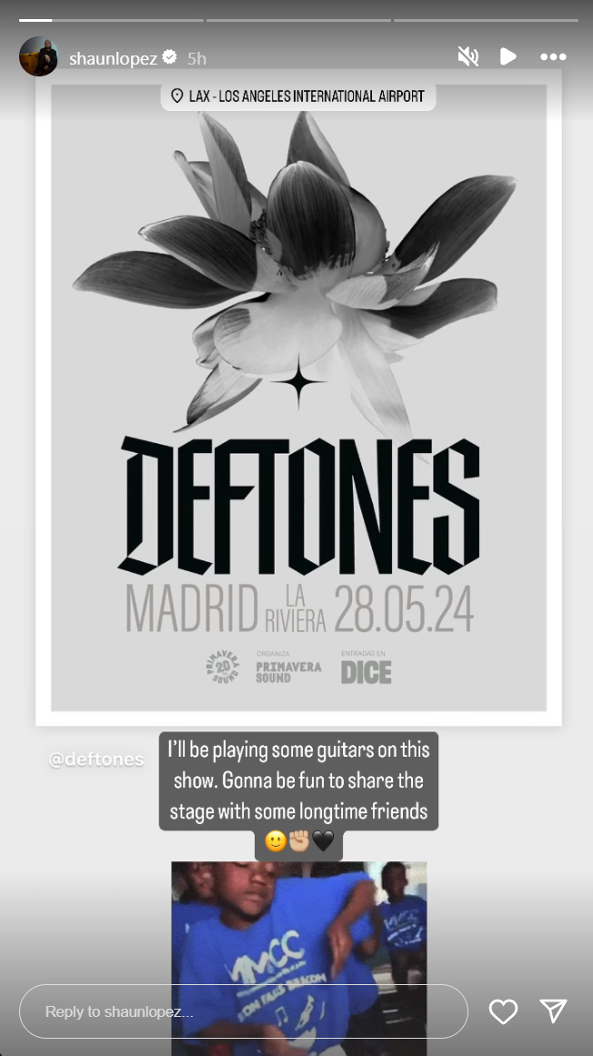 Shaun Lopez With Deftones
