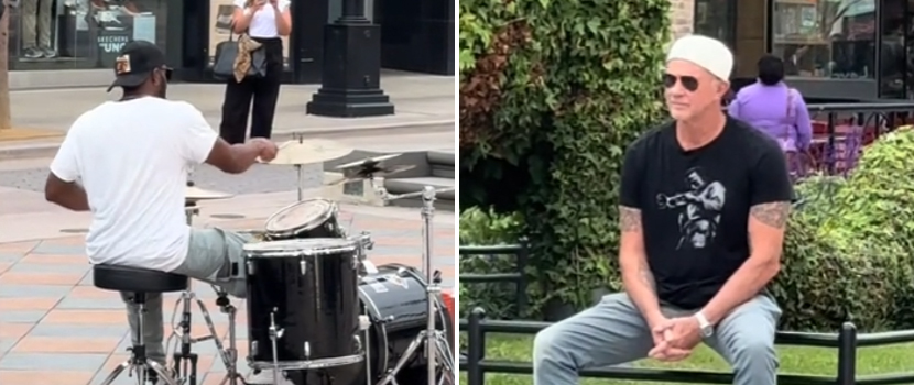 Busking Drummer Goes Viral For Covering Red Hot Chili Peppers In Front Of Chad Smith