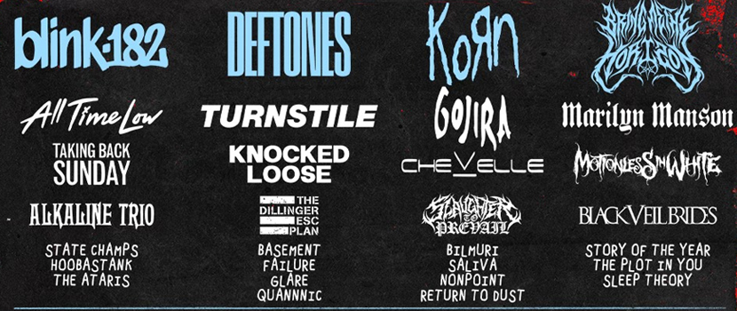 Deftones, Korn, Bring Me The Horizon & Blink-182 To Headline 2025 'Aftershock Festival'
