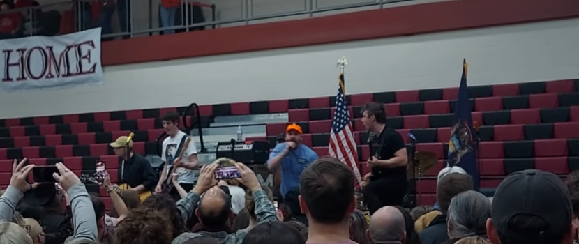 Watch The Armed Open A Bernie Sanders Rally In Warren, MI