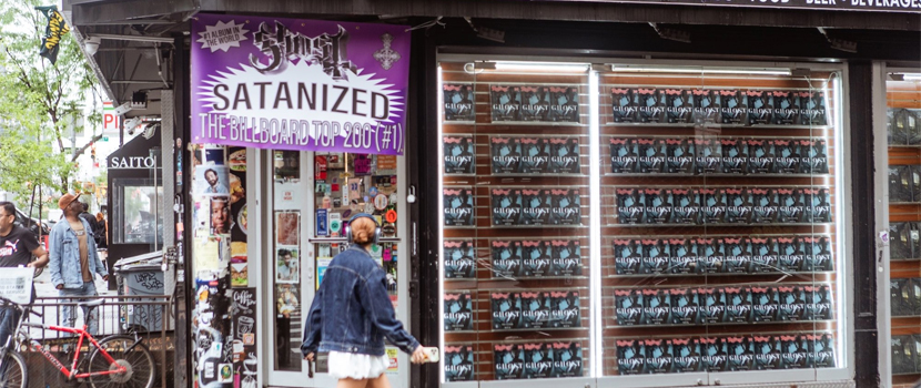 Ghost's Nostalgic Promotional Campaign For "Skeletá" Has Found Them Taking Over Several Newsstands