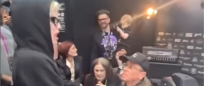 Watch Slipknot's Sid Wilson Propose To Kelly Osbourne At Ozzy Osbourne & Black Sabbath's Farewell Concert