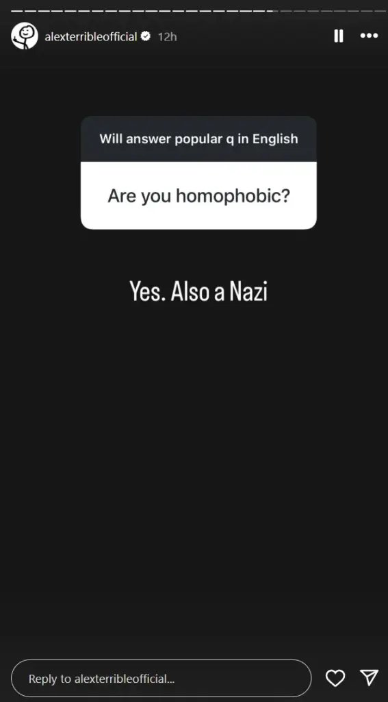 Alex Terrible on Instagram