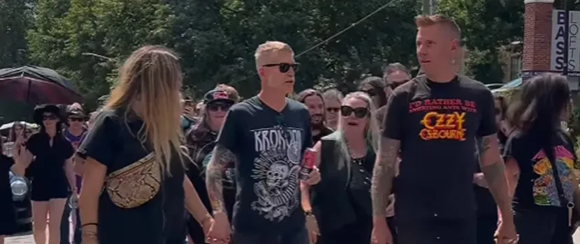 Watch Footage From Yesterday's March Celebrating Mastodon's Brent Hinds