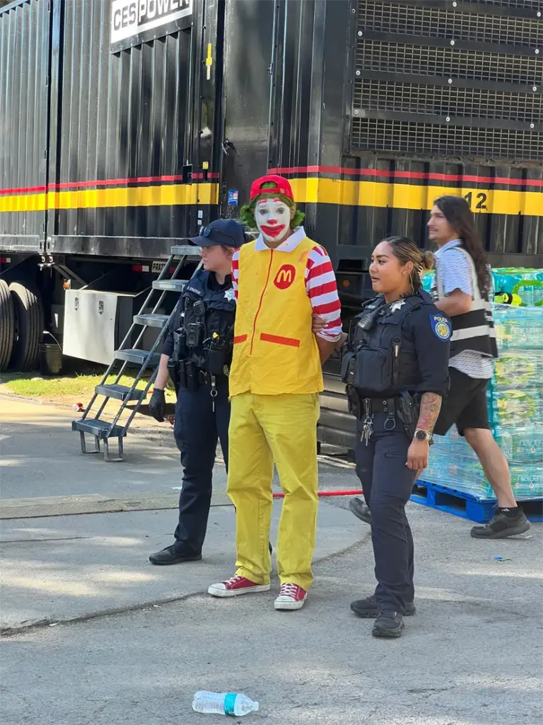 Ronald McDonald Arrest