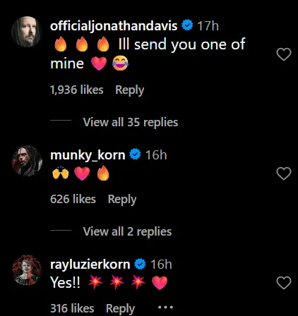 Korn On Dave Grohl's Instagram