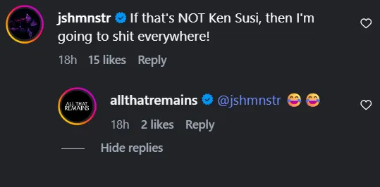 All That Remains On Instagram