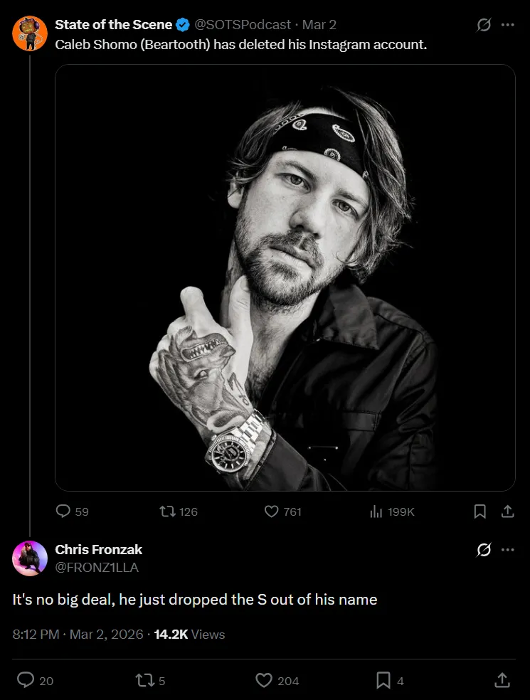 Attila's Chris Fronzak On X