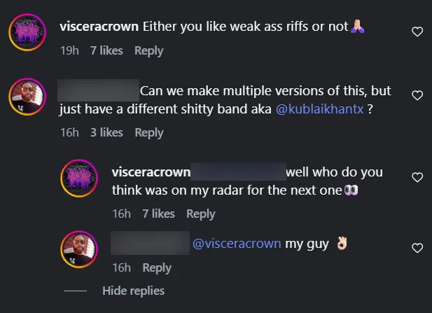 Viscera Crown On Instagram