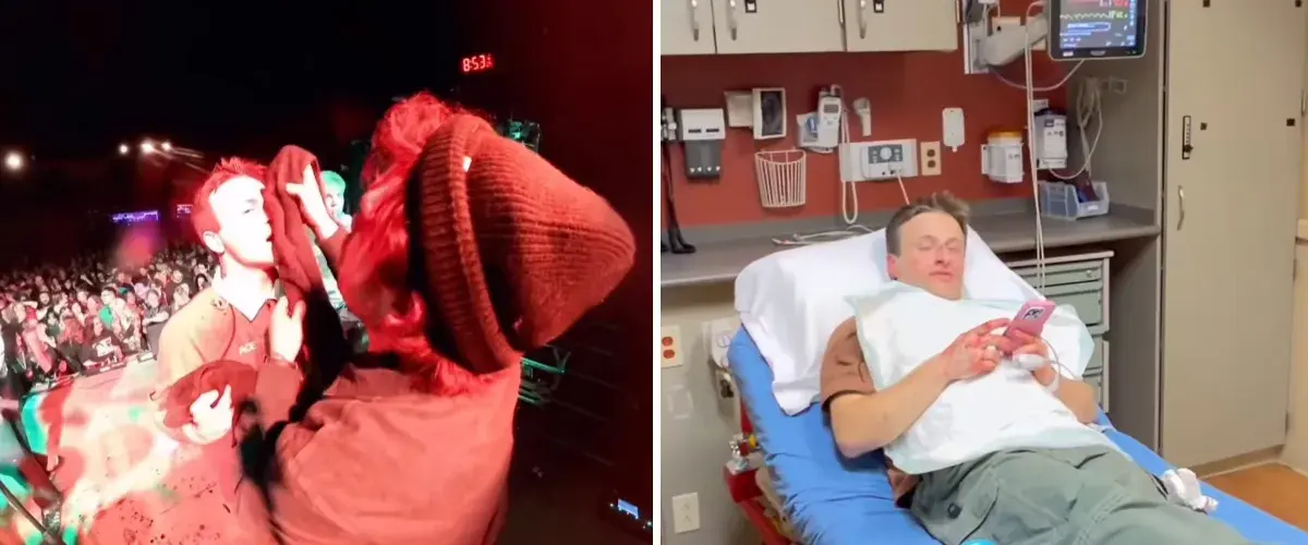 Silly Goose Vocalist Jackson Foster's Nose Got Broken Onstage In Madison, WI Over The Weekend